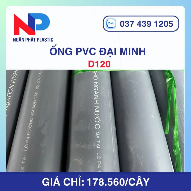 Ống Nhựa PVC 130 Đại Minh