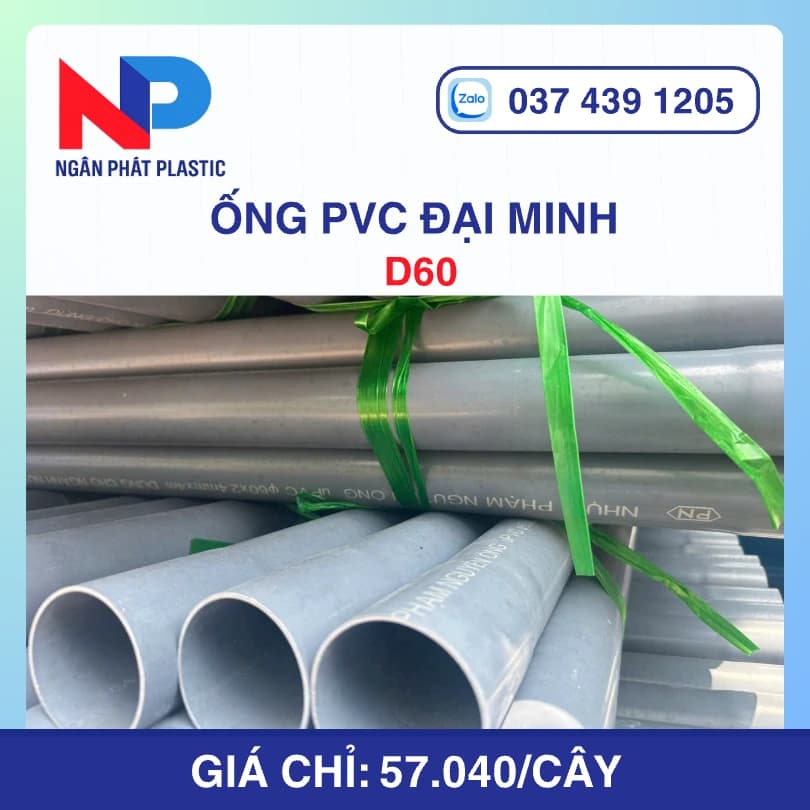 Ống Nhựa PVC 60 Đại Minh