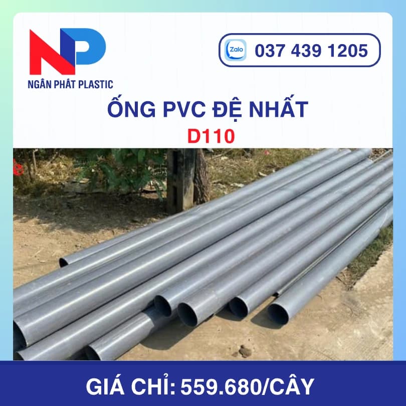 Ống Nhựa PVC D110 Đệ Nhất