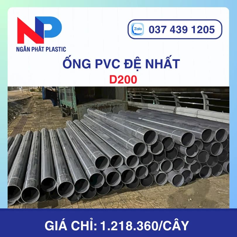 Ống Nhựa PVC D200 Đệ Nhất