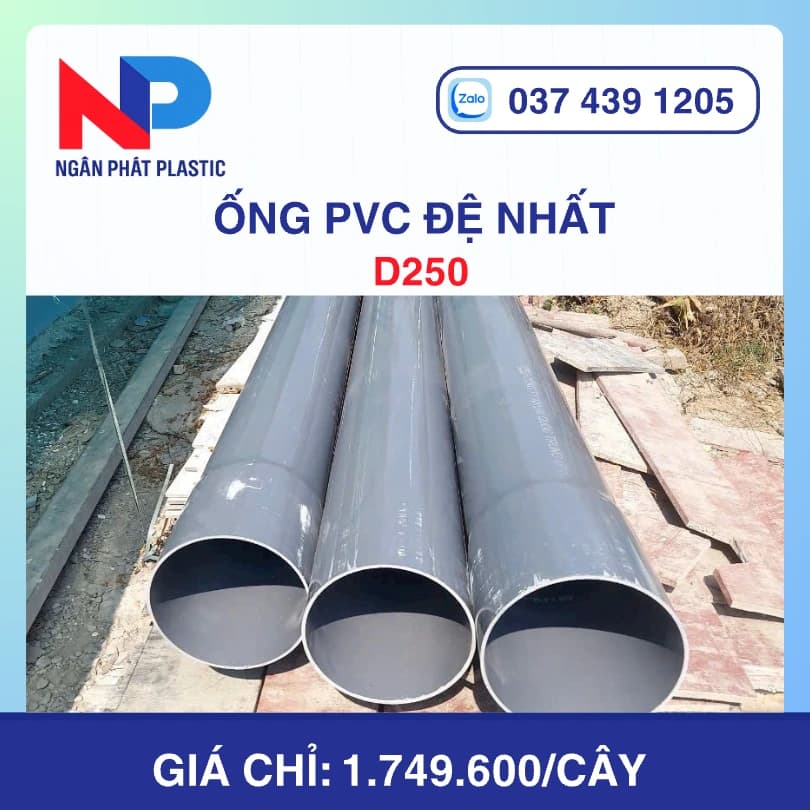 Ống Nhựa PVC D250 Đệ Nhất