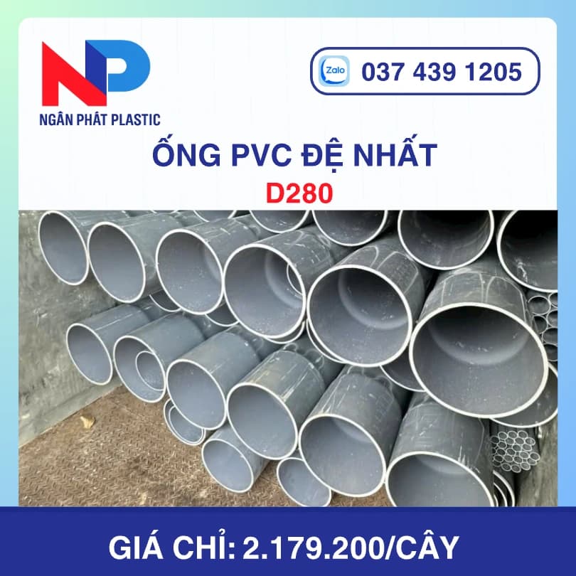 Ống Nhựa PVC D280 Đệ Nhất
