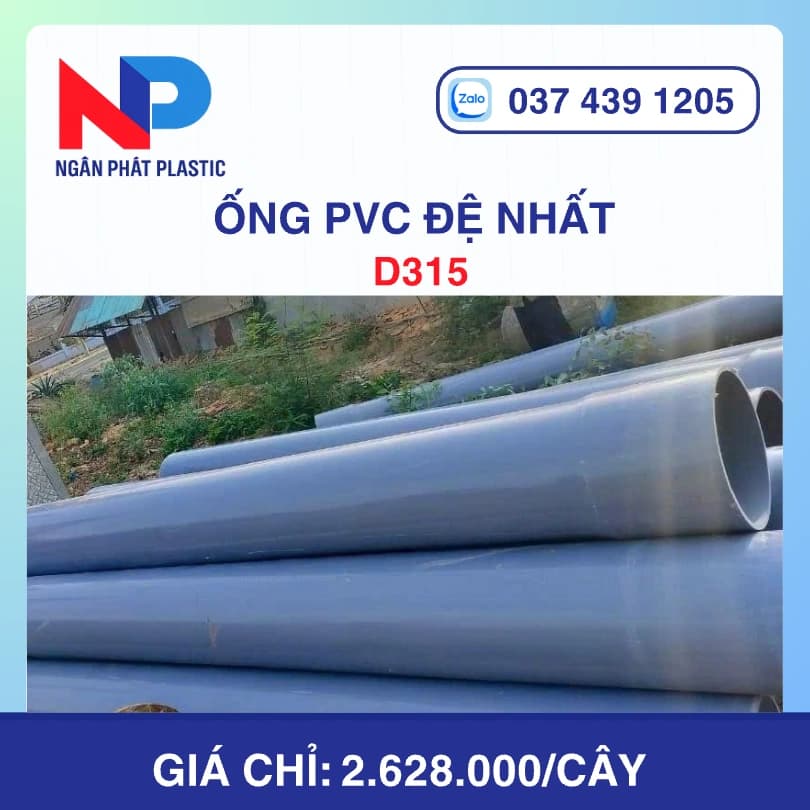 Ống Nhựa PVC D315 Đệ Nhất
