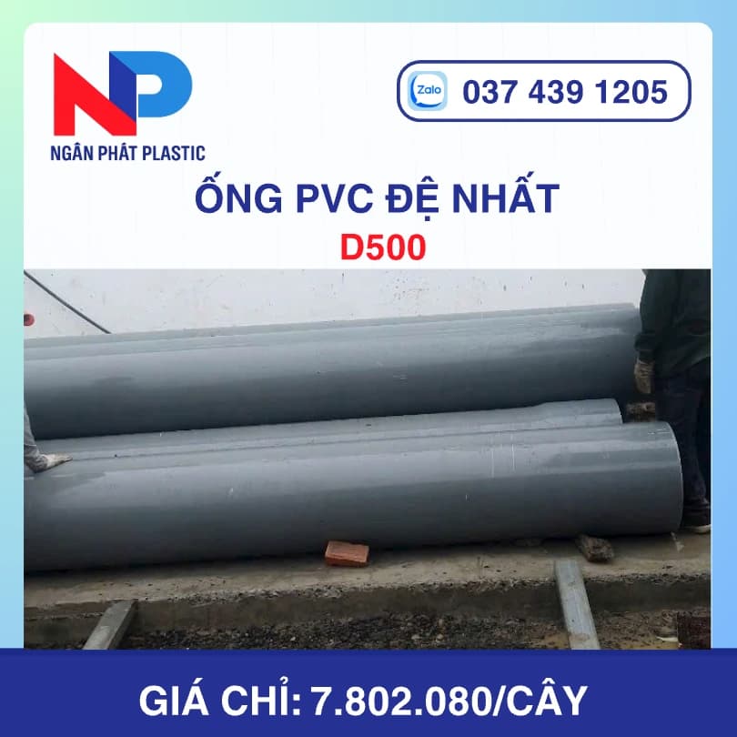 Ống Nhựa PVC D500 Đệ Nhất