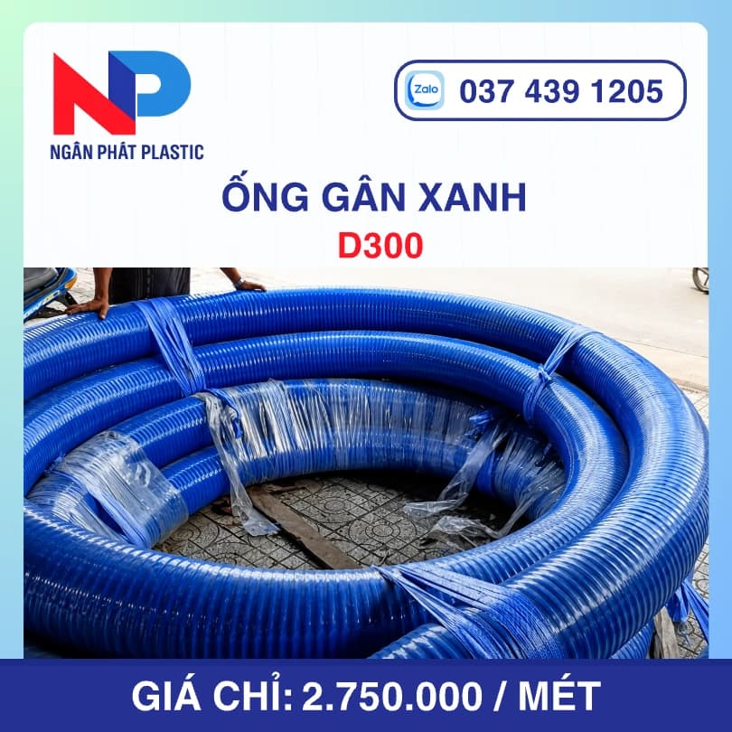 Ống Gân Xanh D300
