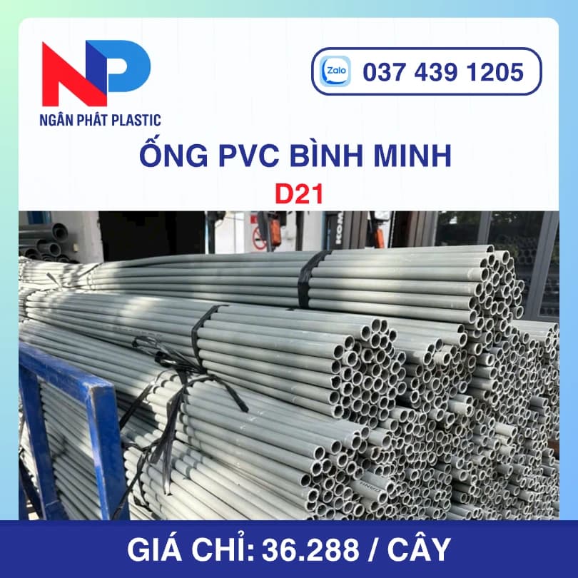 Ống Nhựa uPVC D21 Bình Minh