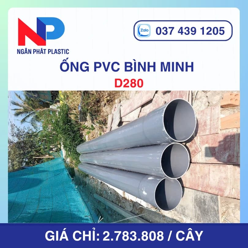Ống Nhựa uPVC D280 Bình Minh