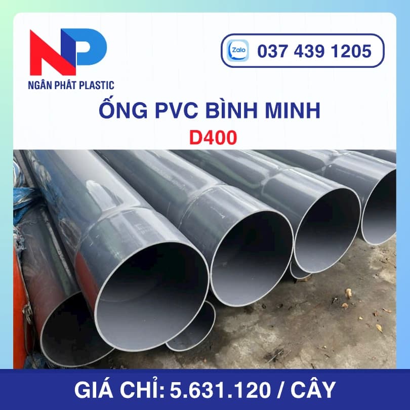 Ống Nhựa uPVC D400 Bình Minh