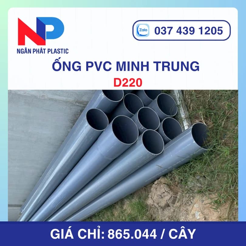 Ống Nhựa UPVC D21 Minh Trung Bơm Cát