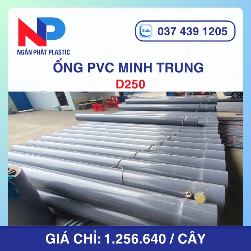 Ống Nhựa UPVC D220 Minh Trung Bơm Cát