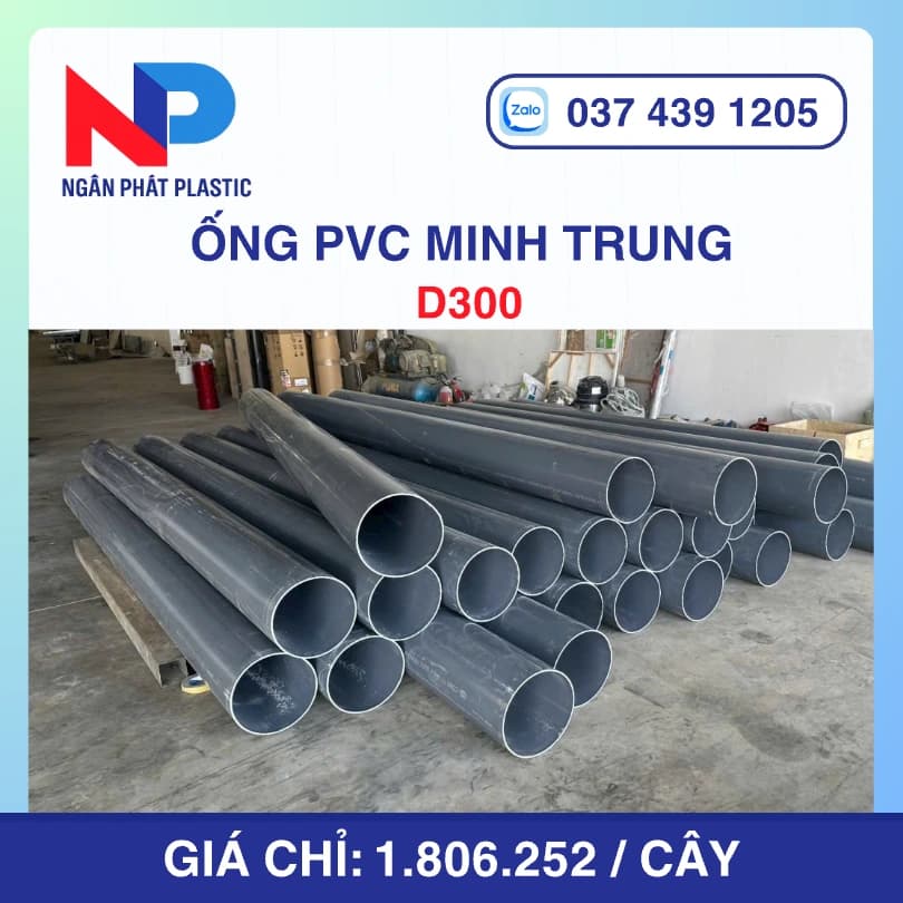 Ống Nhựa UPVC D280 Minh Trung Bơm Cát