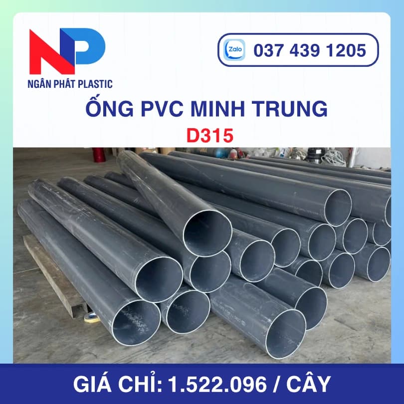 Ống Nhựa UPVC D300 Minh Trung Bơm Cát