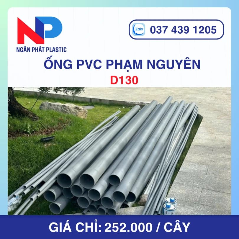 Ống Nhựa PVC D130 Phạm Nguyên