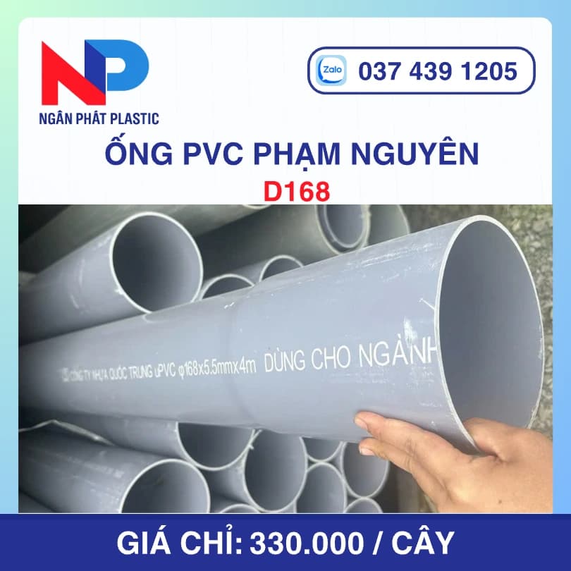 Ống Nhựa PVC D168 Phạm Nguyên