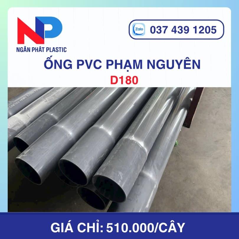 Ống Nhựa PVC D180 Phạm Nguyên
