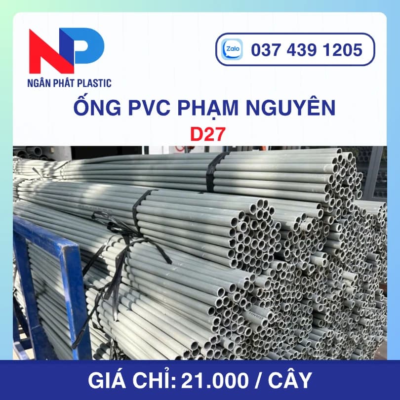 Ống Nhựa PVC D27 Phạm Nguyên