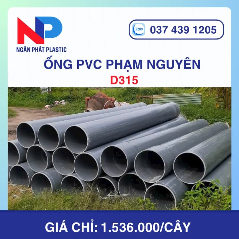Ống Nhựa PVC D315 Phạm Nguyên