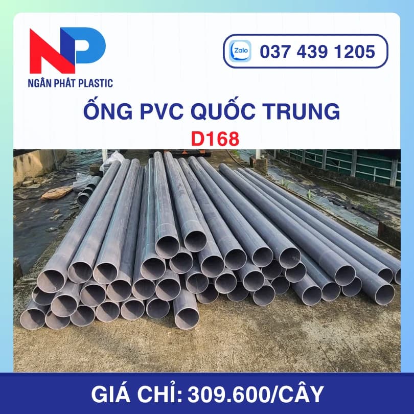 Ống Nhựa D168 Quốc Trung