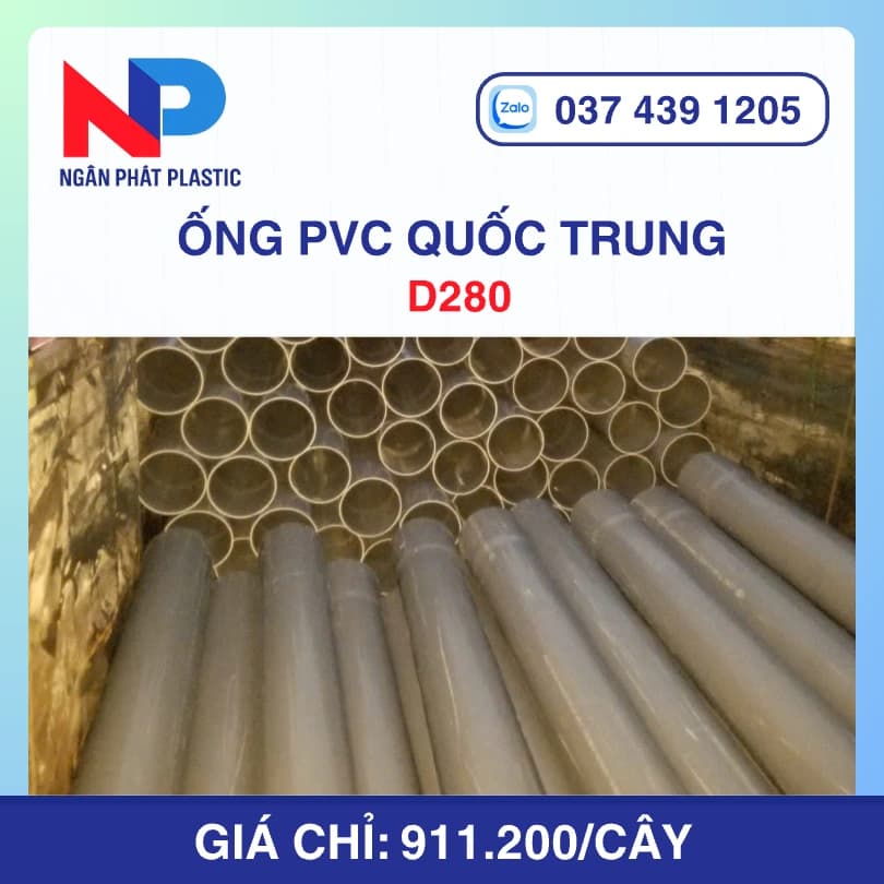 Ống Nhựa D280 Quốc Trung