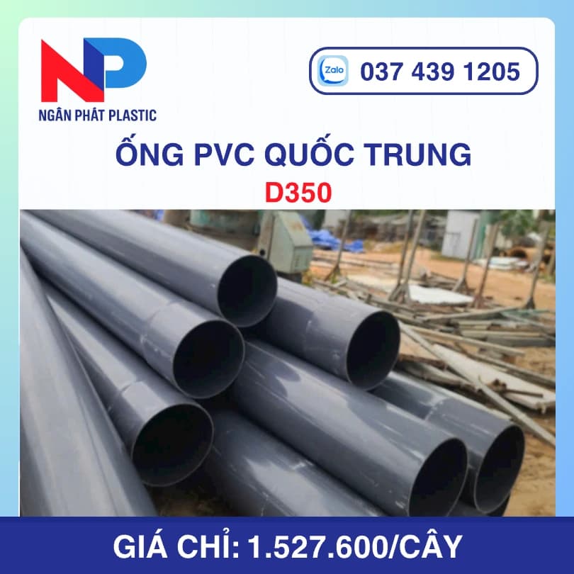 Ống Nhựa D350 Quốc Trung