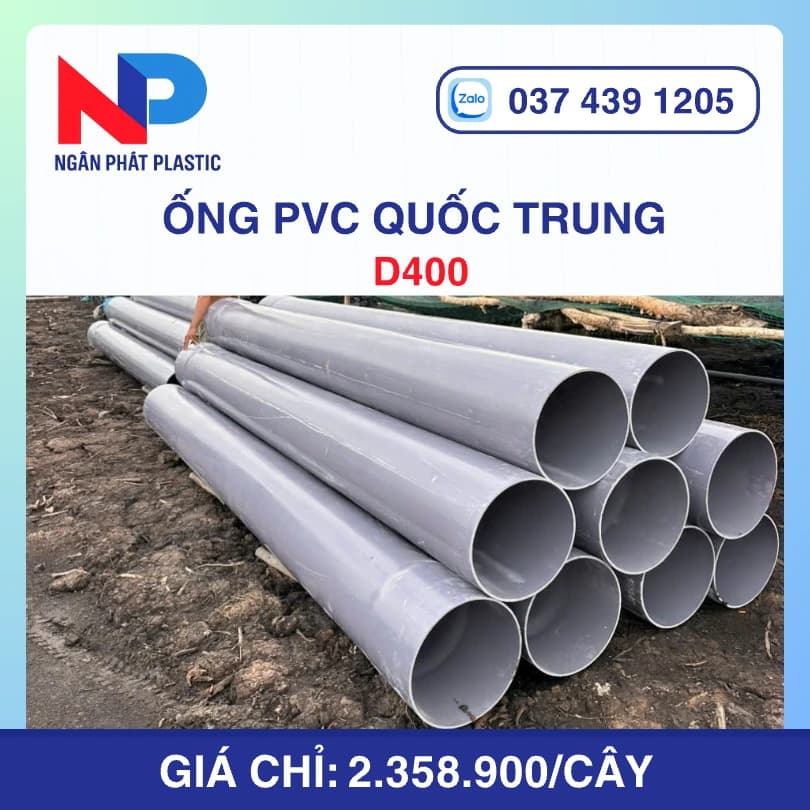 Ống Nhựa D400 Quốc Trung