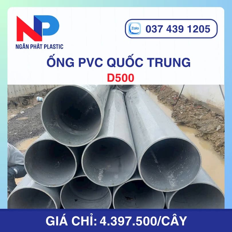 Ống Nhựa D500 Quốc Trung