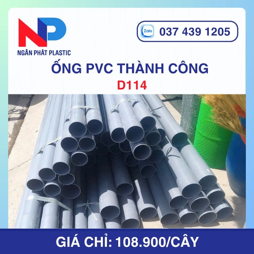 Ống uPVC D114 Thành Công