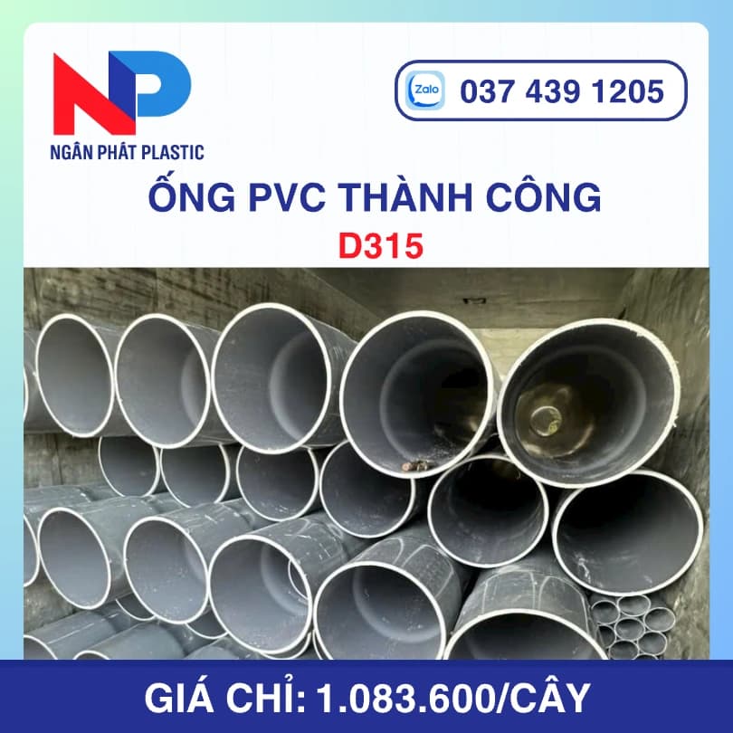 Ống uPVC D315 Thành Công