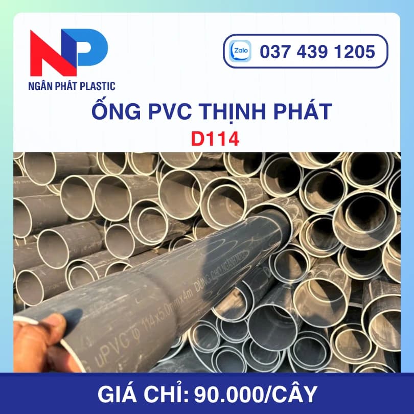Ống Nhựa uPVC D114 Thịnh Phát