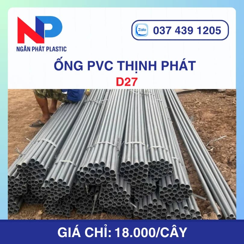 Ống Nhựa uPVC D27 Thịnh Phát