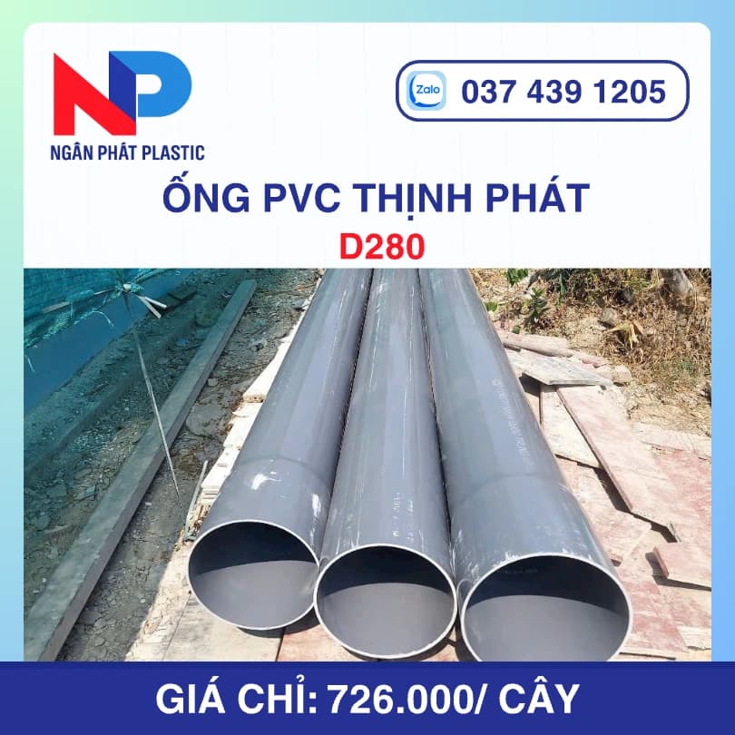 Ống Nhựa uPVC D280 Thịnh Phát