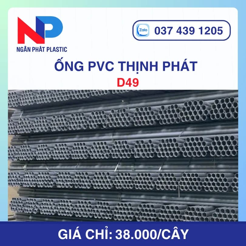 Ống Nhựa uPVC D49 Thịnh Phát