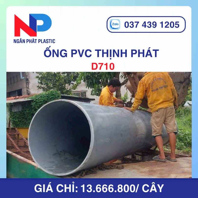 Ống Nhựa uPVC D710 Thịnh Phát