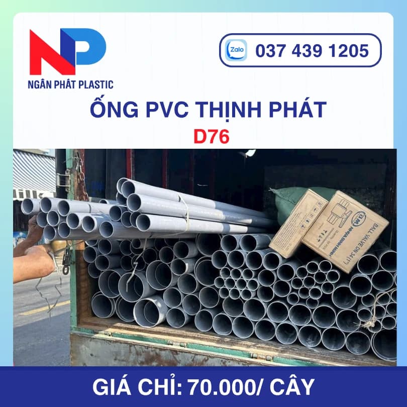 Ống Nhựa uPVC D76 Thịnh Phát