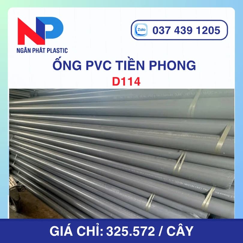 Ống PVC D114 Nhựa Tiền Phong
