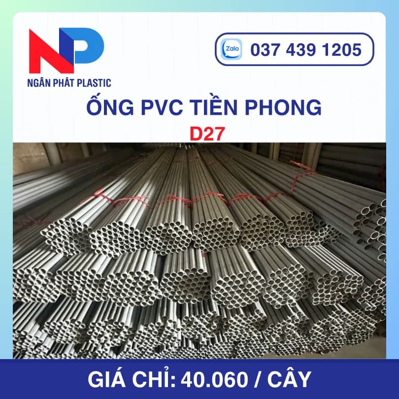 Ống PVC D27 Nhựa Tiền Phong