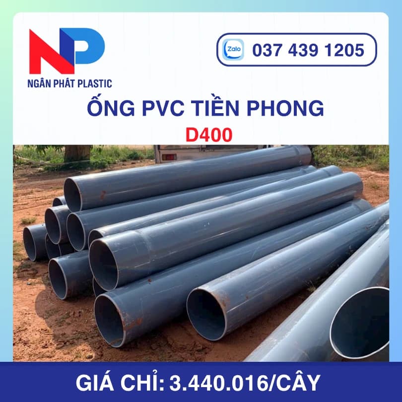 Ống PVC D400 Nhựa Tiền Phong