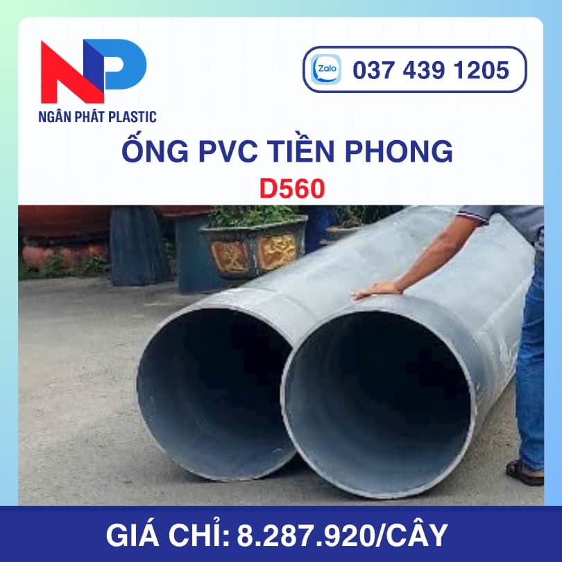 Ống PVC D560 Nhựa Tiền Phong