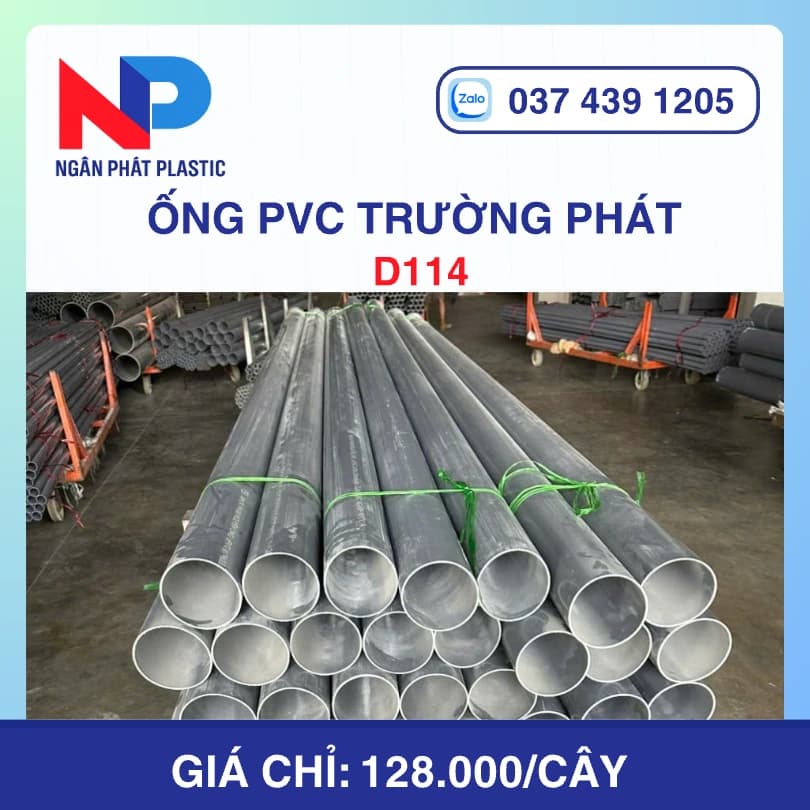 Ống Nhựa uPVC D114 Trường Phát