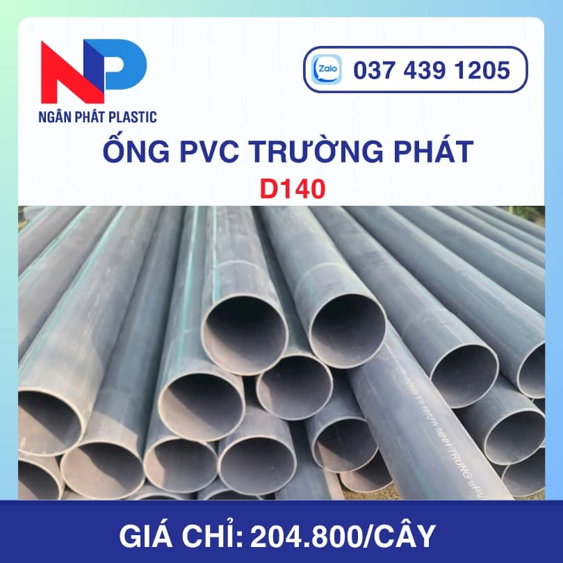 Ống Nhựa uPVC D140 Trường Phát