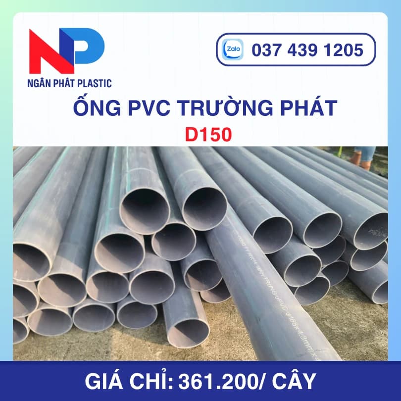 Ống Nhựa uPVC D150 Trường Phát