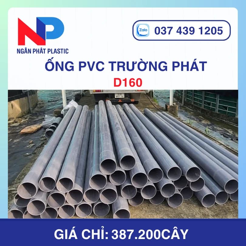 Ống Nhựa uPVC D160 Trường Phát