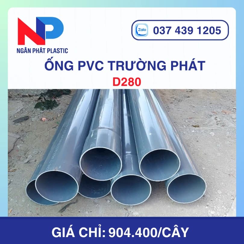 Ống Nhựa uPVC D280 Trường Phát