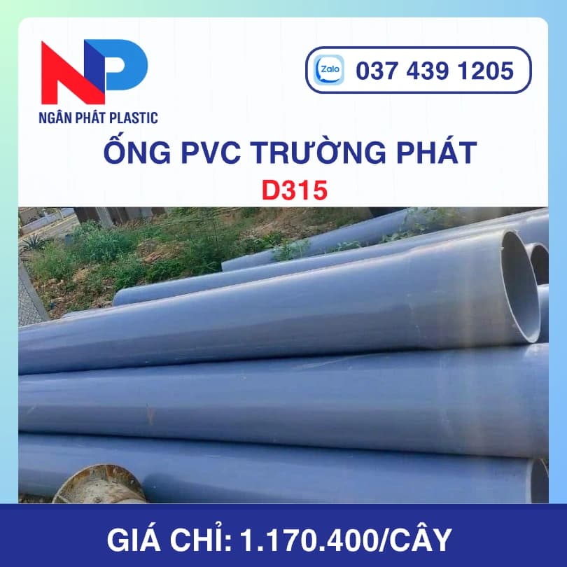 Ống Nhựa uPVC D315 Trường Phát