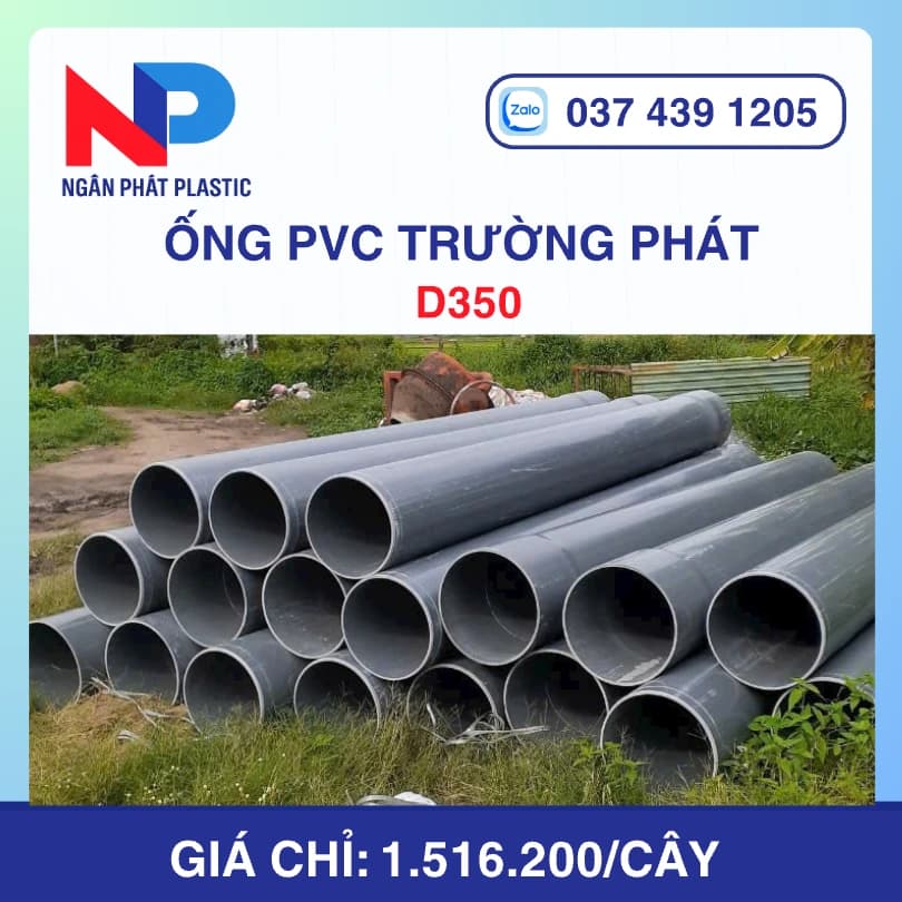 Ống Nhựa uPVC D350 Trường Phát