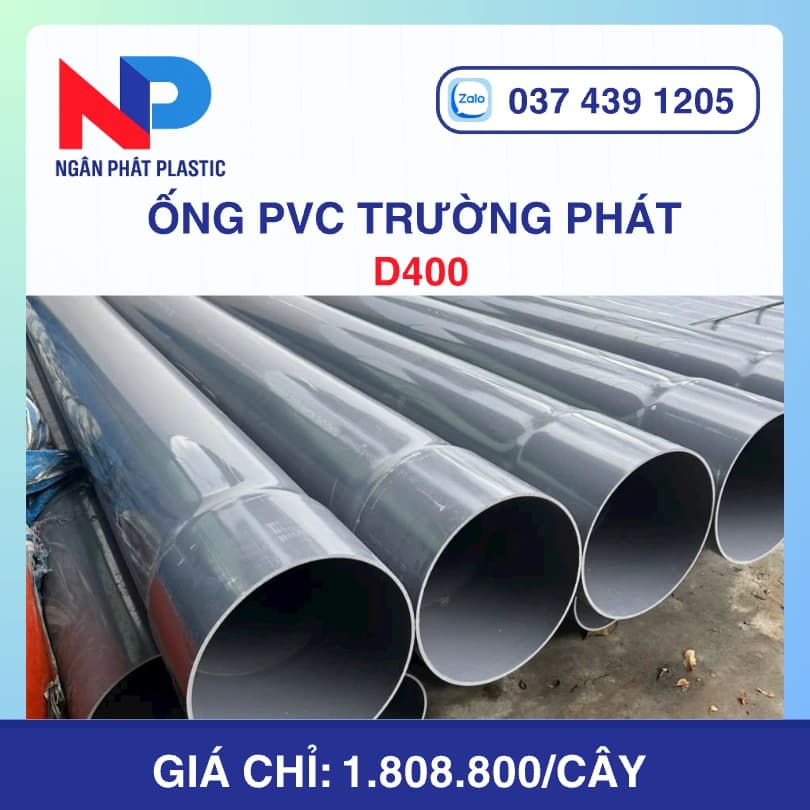 Ống Nhựa uPVC D400 Trường Phát