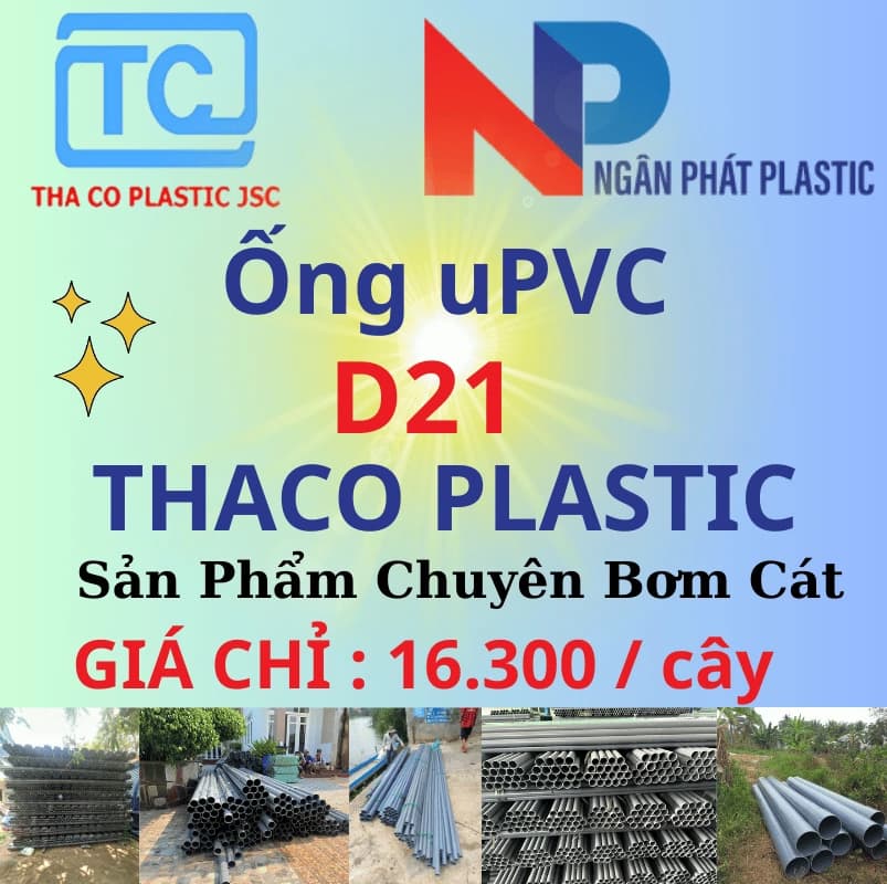 Ống Nhựa PVC D21 Bơm Cát Thaco