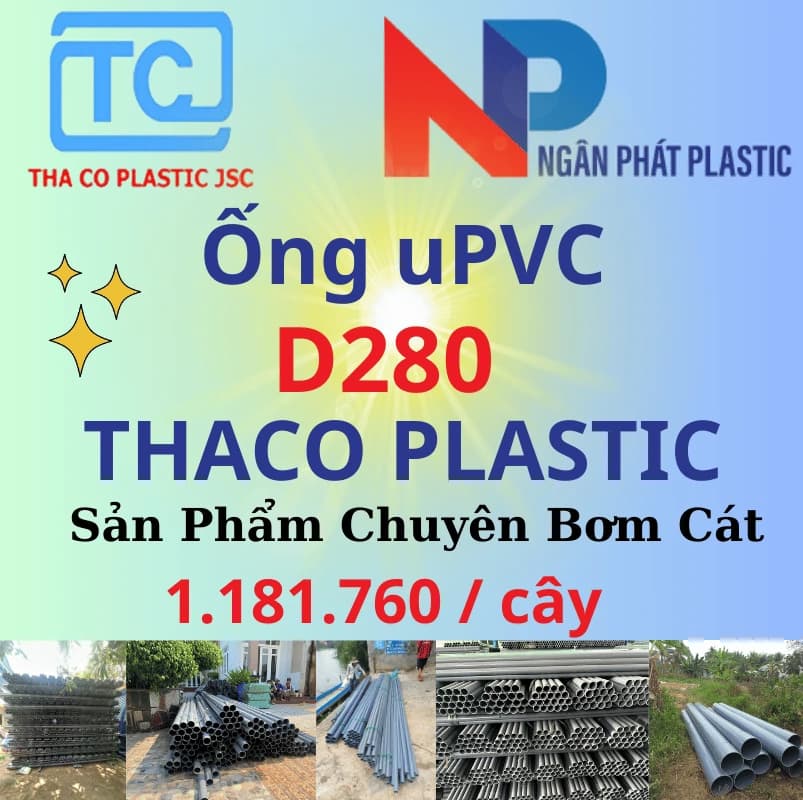 Ống Nhựa PVC D280 Bơm Cát Thaco