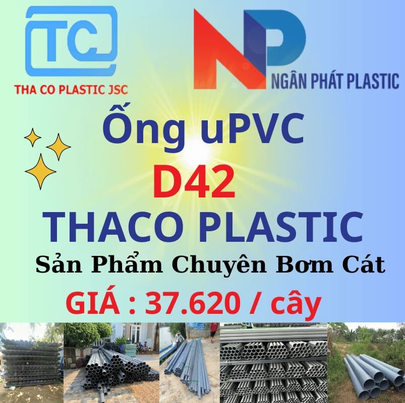 Ống Nhựa PVC D42 Bơm Cát Thaco