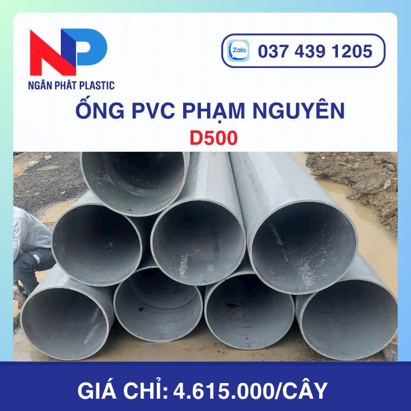 Ống Nhựa PVC D500 Phạm Nguyên
